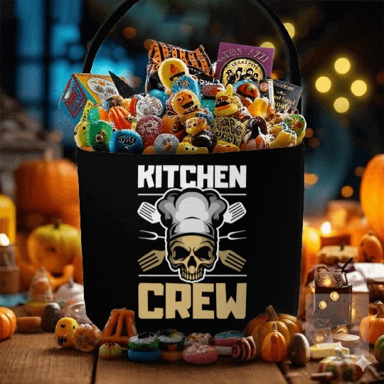 Kitchen Crew Great Cooking Gift Women Men Food T Fabric Baskets