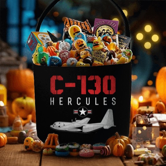 C 130 Hercules US Airborne Fighter Pilot Fabric Baskets