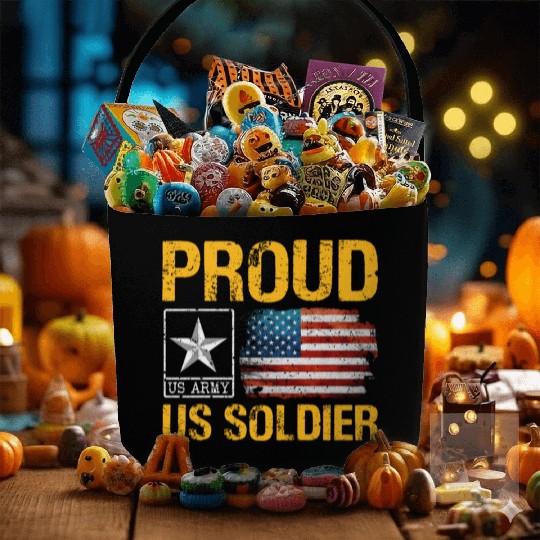 Proud Army Son Army Mom US Army Memorial Day Fabric Baskets
