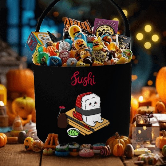 Happy Tuna Sushi Fabric Baskets