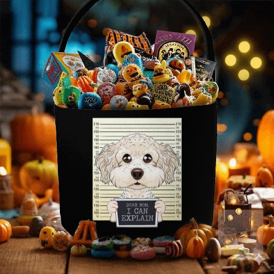 Dear Mom I Can Explain I Bichon Frise Mom I Bichon Fabric Baskets