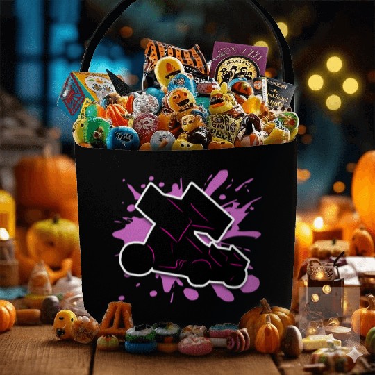 Sprint Car Pink Splat Fabric Baskets