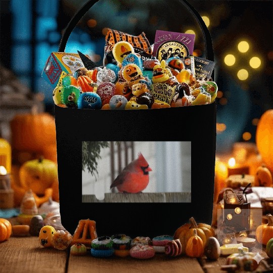 Brilliant Cardinal Bird 2 Fabric Baskets