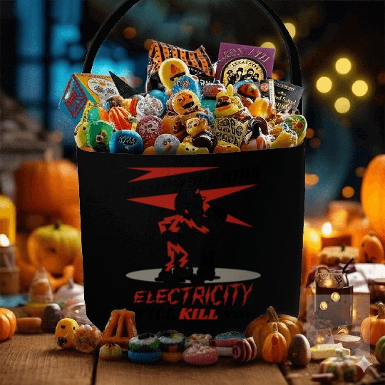 Reddy's Kilowatts Electricity Will Kill You Fabric Baskets