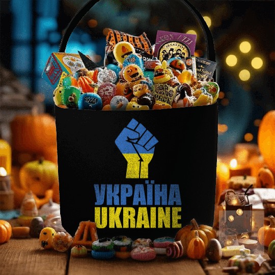 Free Ukraine Stand With Ukraine Support Fabric Baskets