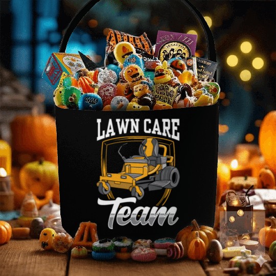 Lawn Care Team Cut Mower Mowing Grass Fabric Baskets