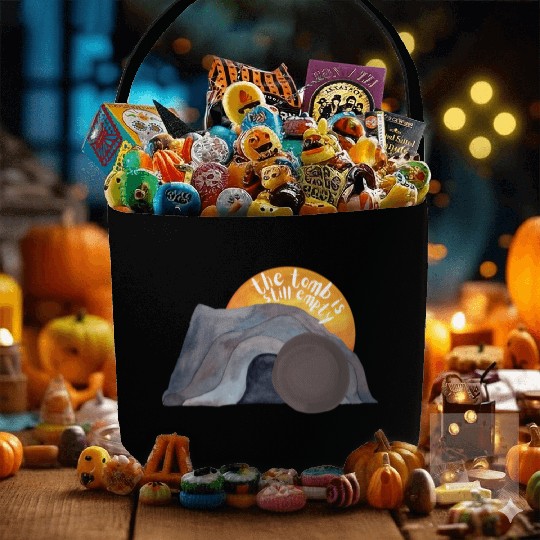 The tomb was empty Christian easter sunset Fabric Baskets