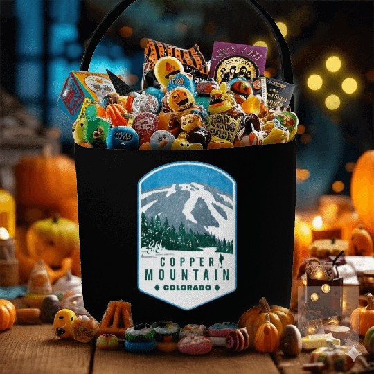 Copper Mountain Colorado Ski Fabric Baskets