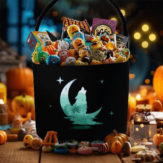 Howling Wolf Nature Lover Fabric Baskets