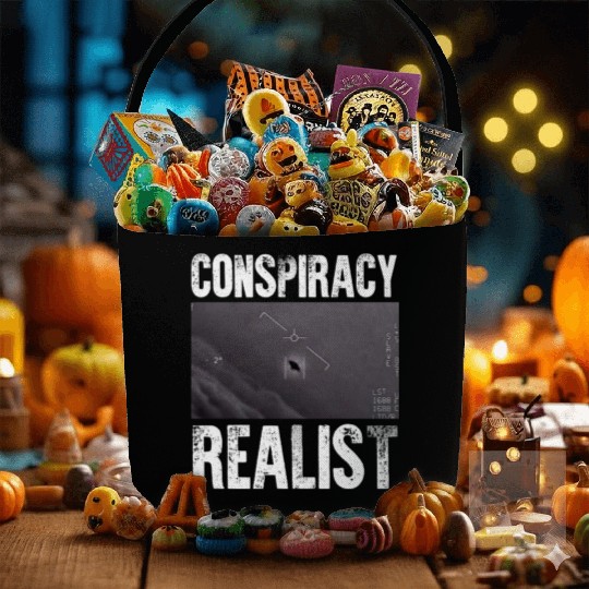 Conspiracy Realist Fabric Baskets UFO Government Sighting