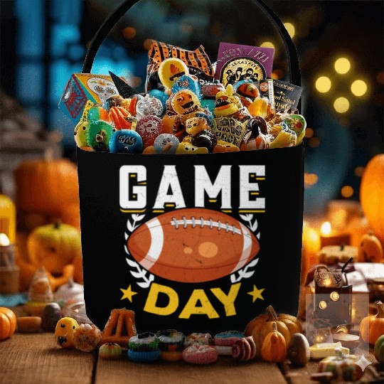 Football Game Day American Football Fabric Baskets