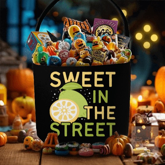 Lemon Juice Sweet In The Street Lemonade Stand Fabric Baskets