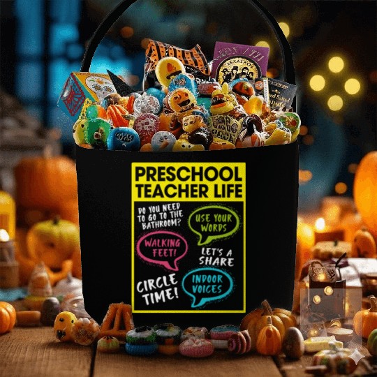 Preschool Teacher Life Fabric Baskets