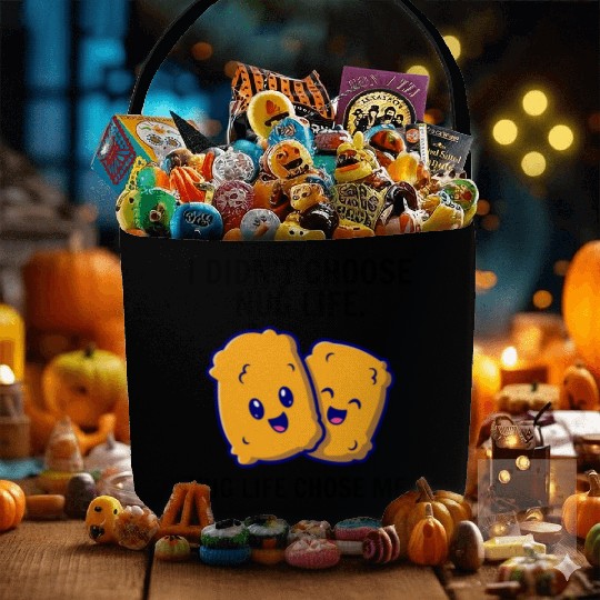 Chicken Nuggets Fast Food Funny Saying Fabric Baskets