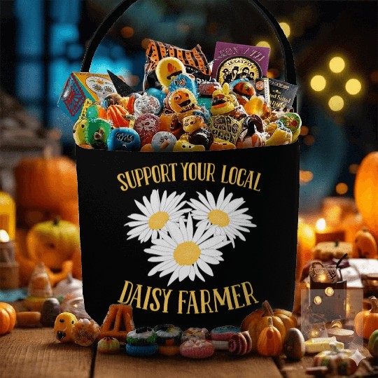 Daisy Garden Gardening Gardener Fabric Baskets