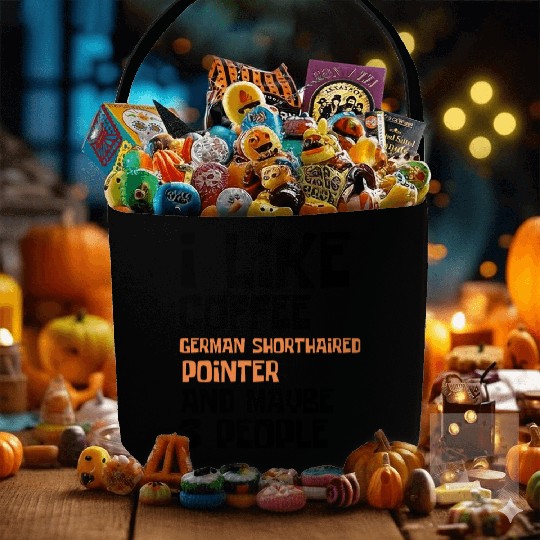 I Like Coffee German Shorthaired and 3 People Fabric Baskets
