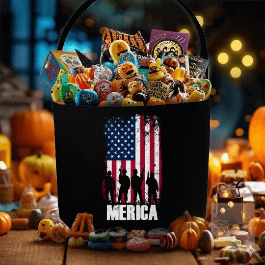 MERICA Independence Day USA 4th of July gift Fabric Baskets