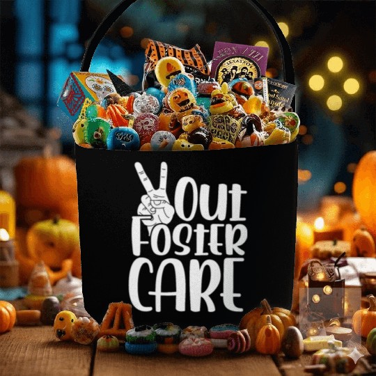 Peace Out Foster Care Adoption Fabric Baskets