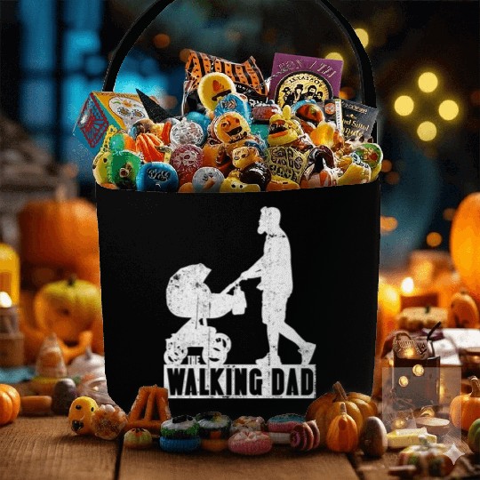 The walking dad Fabric Baskets