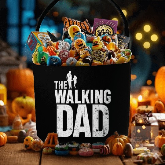 The walking dad Fabric Baskets