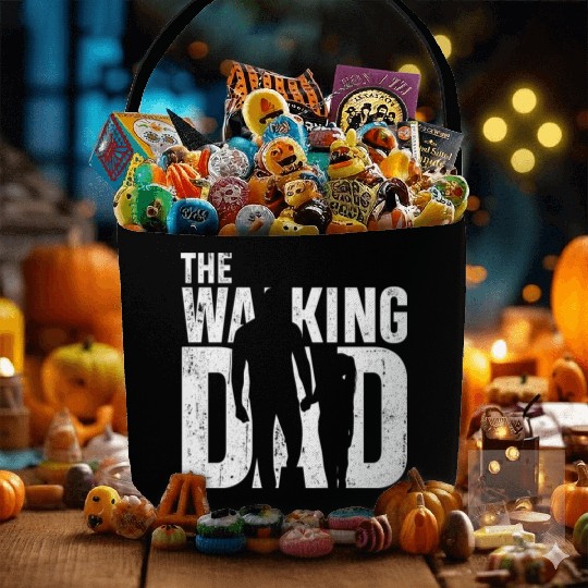 The walking dad Fabric Baskets