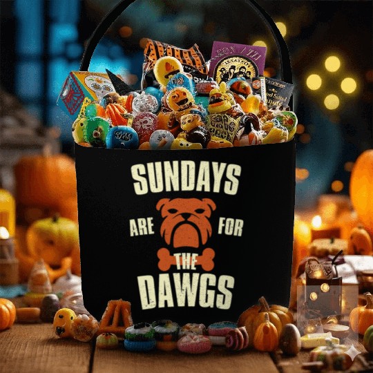 Sundays are for the dogs Cleveland Ohio Fabric Baskets