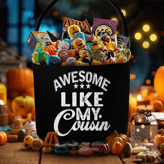 AWESOME LIKE MY Cousin Funny Cousin Gift Cousin Fabric Baskets