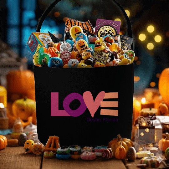 LOVE LOGO Multi Color Logo Fabric Baskets