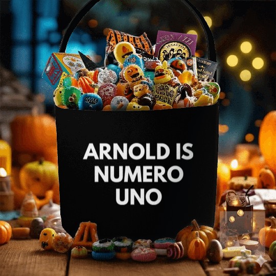 Arnold Is Numero Uno Gym Fabric Baskets