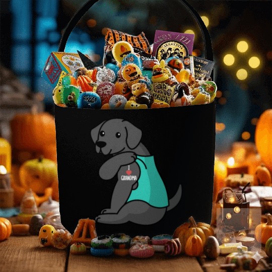 Great Dane I Love Grandma Fabric Baskets