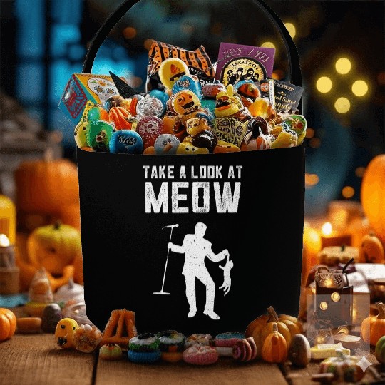 Funny Music Song Kitties Tomcat Cats Fabric Baskets