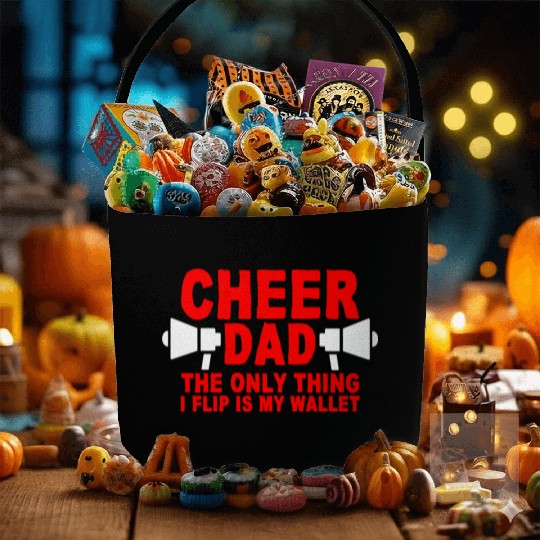 Cheer Dad, The Only Thing I Flip Is My Wallet 7 Fabric Baskets