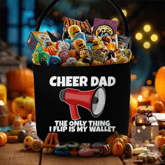 Cheer Dad, The Only Thing I Flip Is My Wallet 5 Fabric Baskets