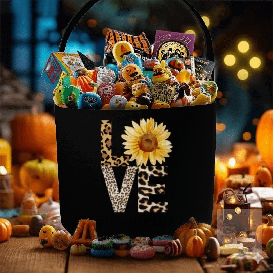 Love Teacher Life Fabric Baskets