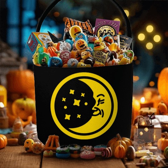 Happy Moon Fabric Baskets