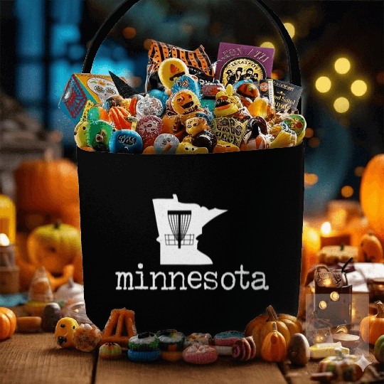 State of Minnesota Disc Golf Fabric Baskets Golfer Golfing