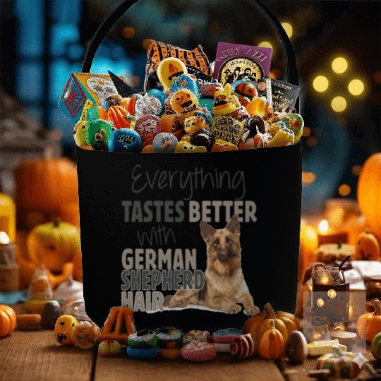 Everything Tastes Better With German Shepherd Hair Fabric Baskets