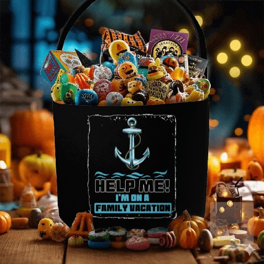 Help Me I'm On A Family Vacation Fabric Baskets