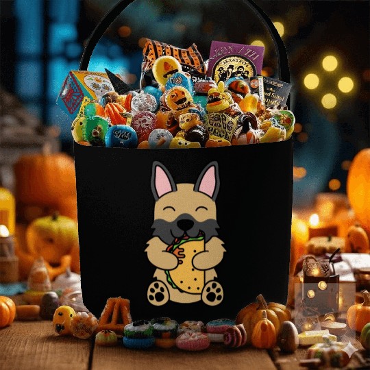 German Shepherd Taco Lover Fabric Baskets