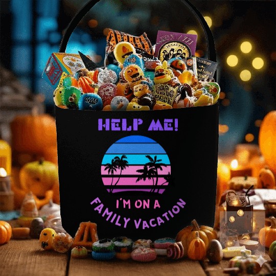 Help Me I m On A Family Vacation Fabric Baskets