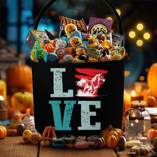 Horse Girl Horseback Riding Pony Lover Ranch Owner Fabric Baskets