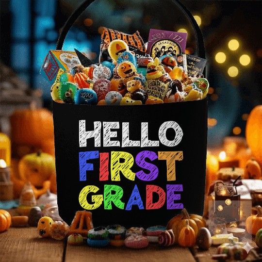 Hello First Grade Fabric Baskets 1st Grade Back To School