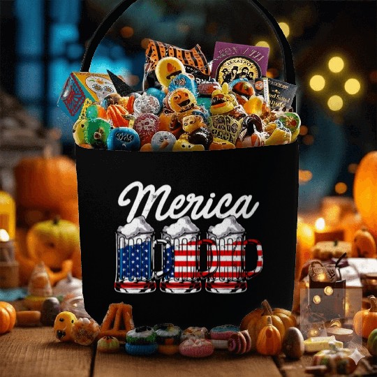 Beer USA Flag Merica Fabric Baskets