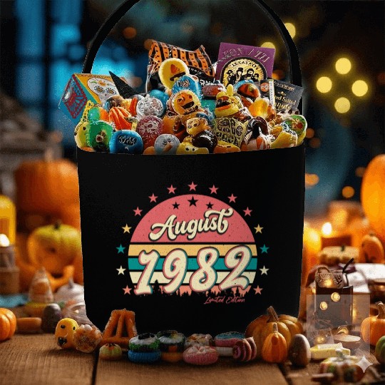 40th Anniversary August 1982 Fabric Baskets