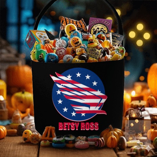 Patriotism USA Betsy Ross Flag Stars Stripes Eagle Fabric Baskets