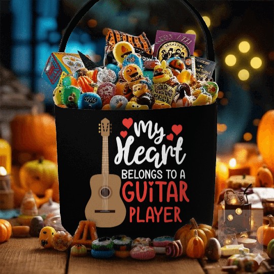 Guitar Player Clothing Musician Gift for Him Her Fabric Baskets