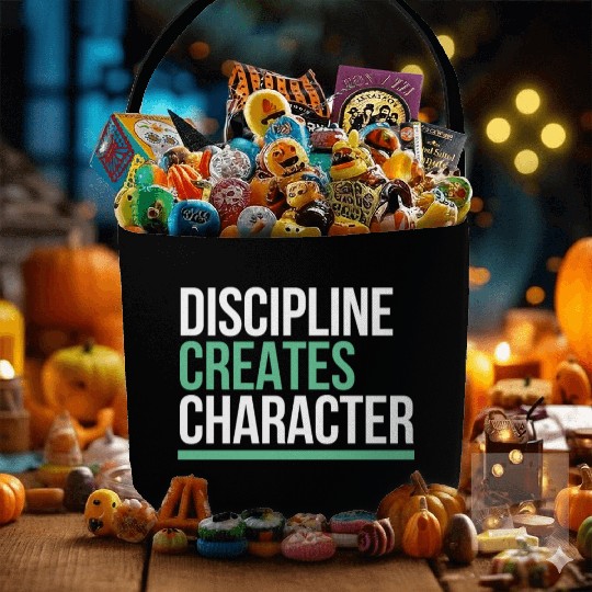 Discipline Creates Character Motivational & Fabric Baskets