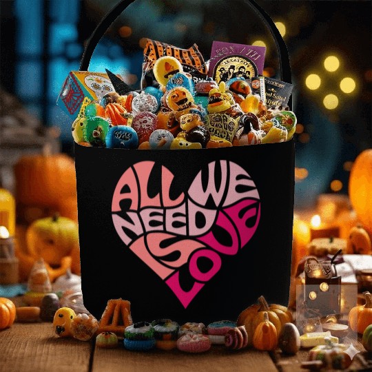 All we need is love Fabric Baskets