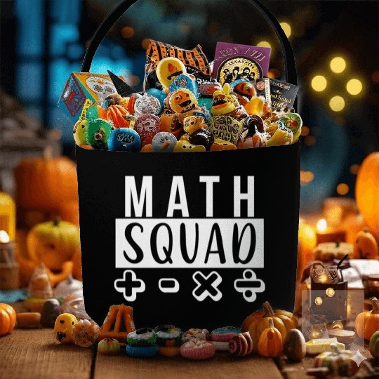 Math Squad Math Teacher School Mathematic Fabric Baskets