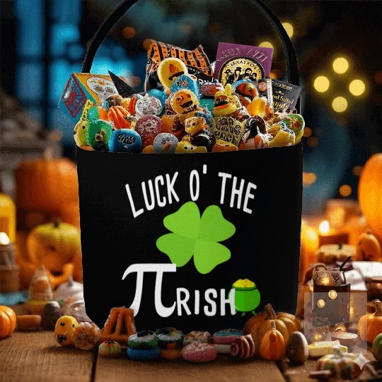 Luck O The Pirish Pi Day St Patricks Day Fabric Baskets